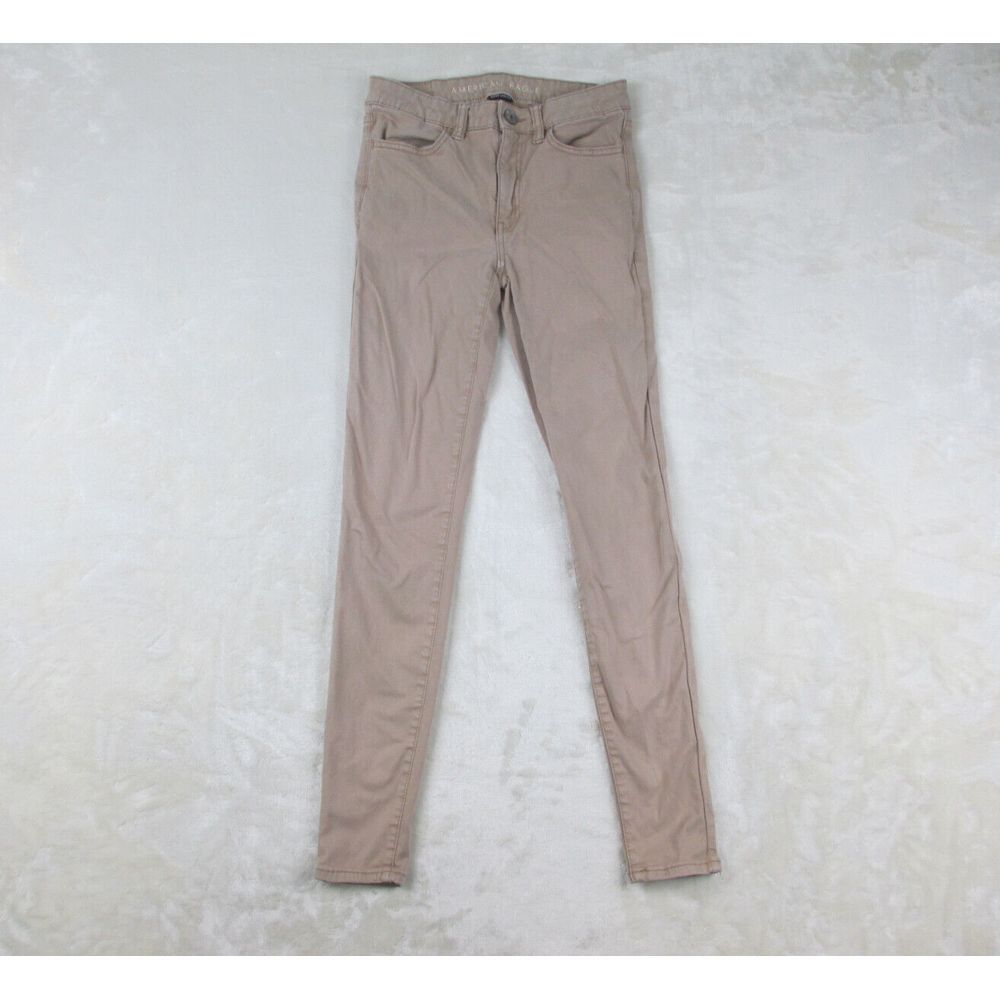 American Eagle Pants‎ Womens Brown 2 Hi-Rise Jegging Jeans Denim Ladies 24x27